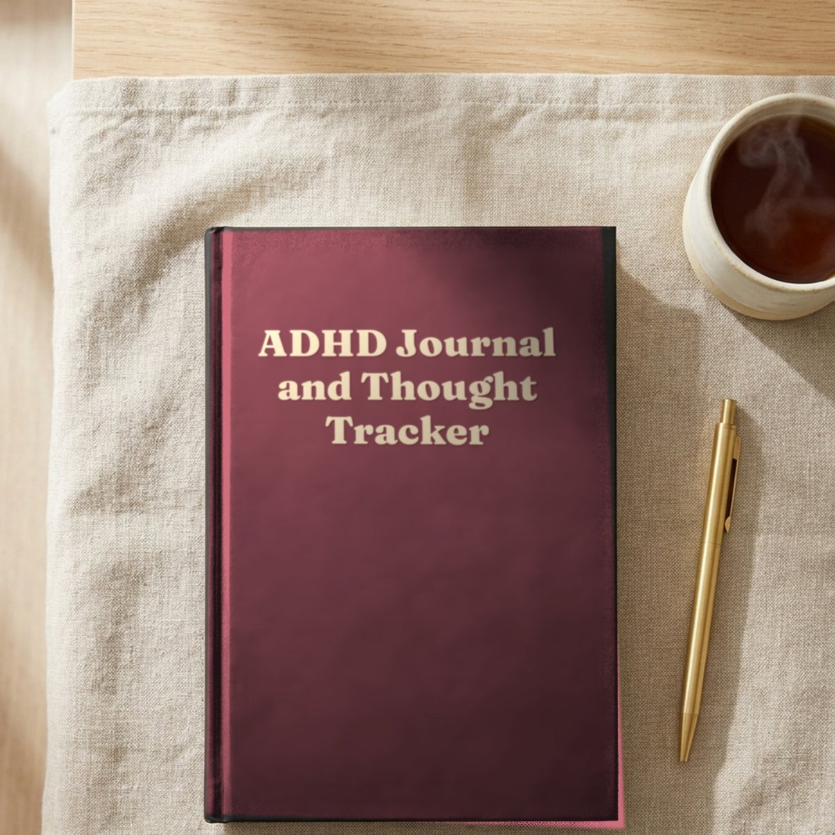 ADHD Journal and Thought Tracker — wine cover