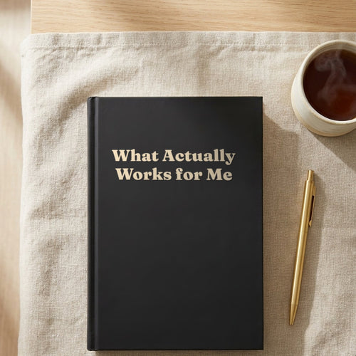 What Actually Works for Me — black cover