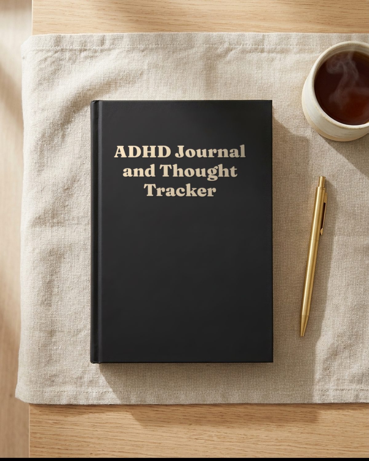 ADHD Journal and Thought Tracker - guided journal, front cover