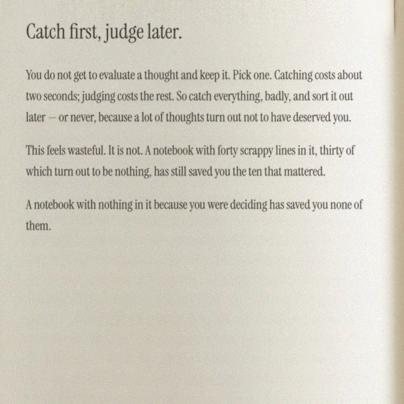 A chapter opening page of written guidance