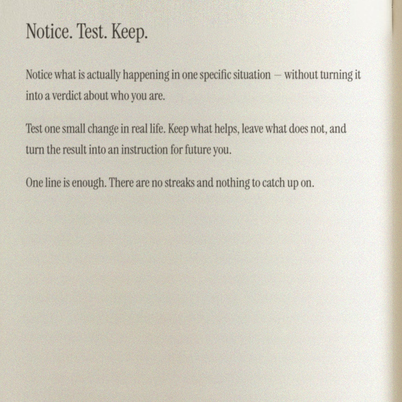 A chapter opening page of written guidance